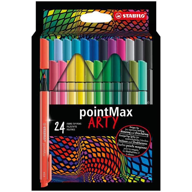 Astuccio STABILO PointMax Fineliner ARTY, 24 pz.