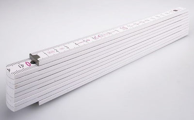 Metro pieghevole Stabila, 1407 legno bianco 2m - 14557