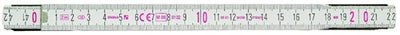 Stabila folding ruler, 1607 white wood 2m - 01134
