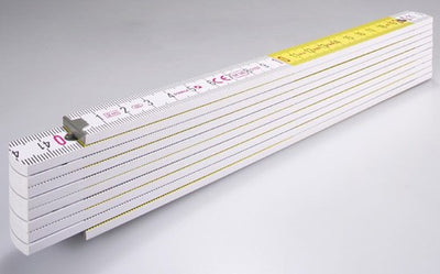 Metro pieghevole Abi stla, 417 legno bianco giallo 2m - 14555
