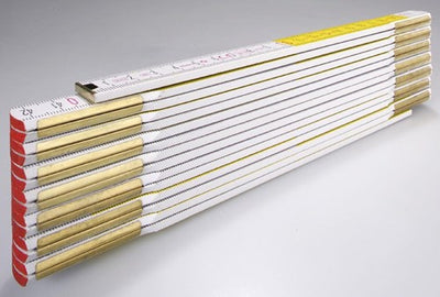 Metro pieghevole Stabila, 617 11 legno bianco giallo 3m - 01231