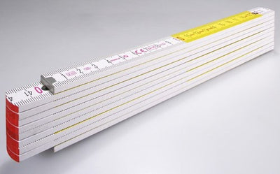Abi stla folding rule, 717 white yellow wood 2m - 01328