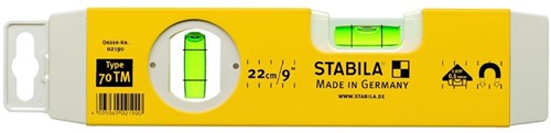 Stabila waterpas, 70tm 1v1h libel, magneetstrip - 02190