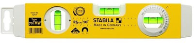 Livella Stabila 70tmw 1v1h + fiala ad arco + magnete 25cm - 14010