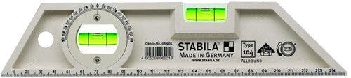 Stabila waterpas, kunststof, maatverdeling 25cm - 06901