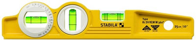 Livella Stabila scanalatura a V 1v1h1x360° fiala 25cm - 16670