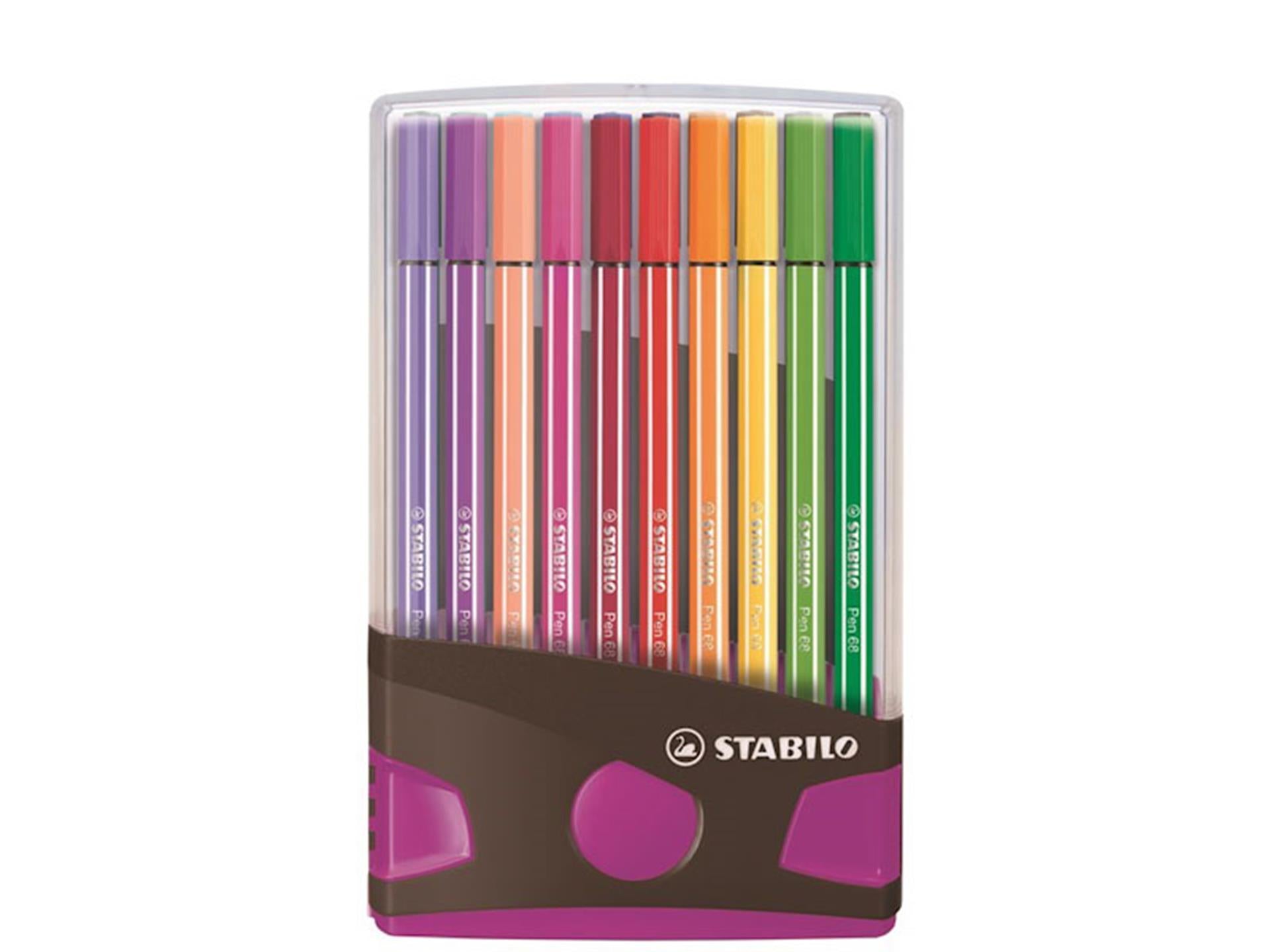 Stabilo Pen 68 Color parade Anthracite pink, 20st.