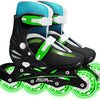 inline skates hardboot verstelbaar zwart maat 30-33