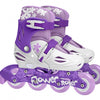 Patinillos en línea Tamaño blanco púrpura ajustable Tamaño 30 33