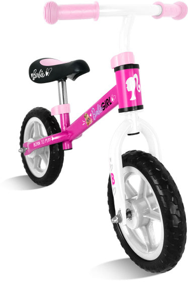 Barbie caminando bicicleta con 2 ruedas de 10 pulgadas rosa