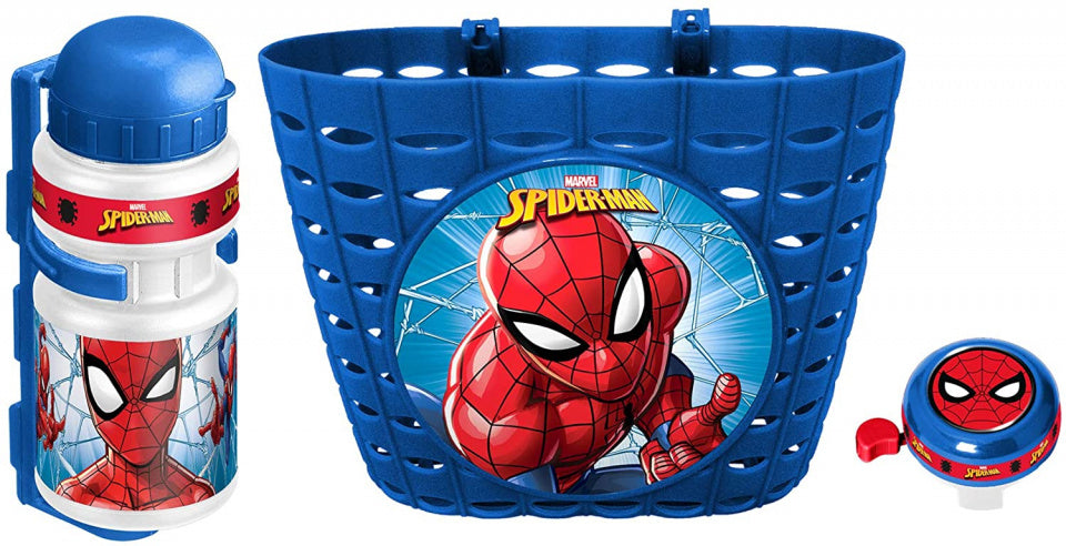 Accessori per biciclette per bambini Marvel Spider-Man Blue 3 pezzi blu