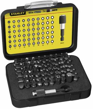 Stanley handgereedschap bitset expert pro 1 4 - bithouder (61 delig) - 1-13-902