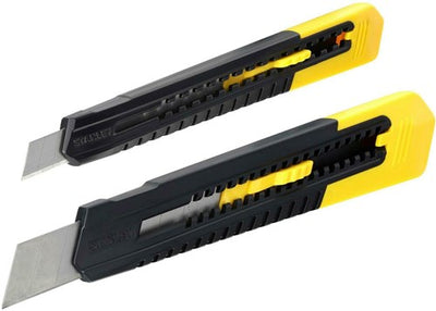 Stanley hand tools combination pack snap-off knife set | 9mm + 18mm - stht10202-0