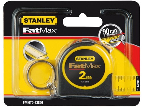 Stanley handgereedschap fatmax rolbandmaat 2m sleutelhanger - fmht0-33856