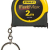 Stanley utensili manuali fatmax metro a nastro 2 m portachiavi - fmht0-33856