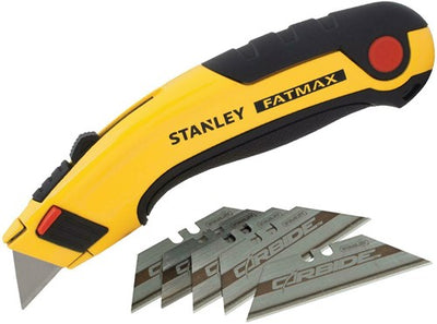 Coltello allungabile Stanley Hand Tools Fatmax + 5 coltelli di ricambio in carburo - 7-10-778