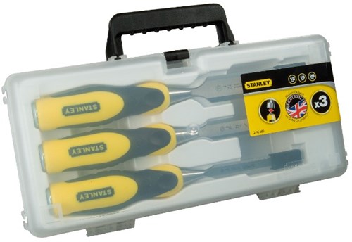 Set scalpelli Stanley per utensili manuali Dynagrip 3 pz. (12,18,25 mm) - 2-16-883