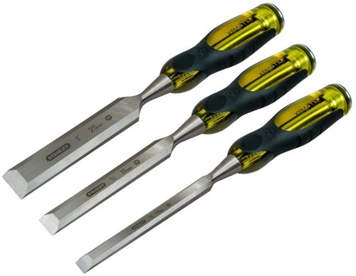Set scalpelli Stanley per utensili manuali fatmax 3 pz. (12,18,25 mm) - 2-16-268