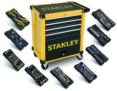 Stanley stht0-80442 | carro de herramientas | 4 cajones - llenos de 9 módulos - stht0-80442