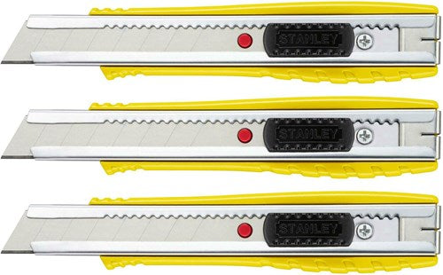 Coltello a scatto Stanley tripack fatmax | metallo | 18mm (2+1 gratuiti) - fmht10421-0