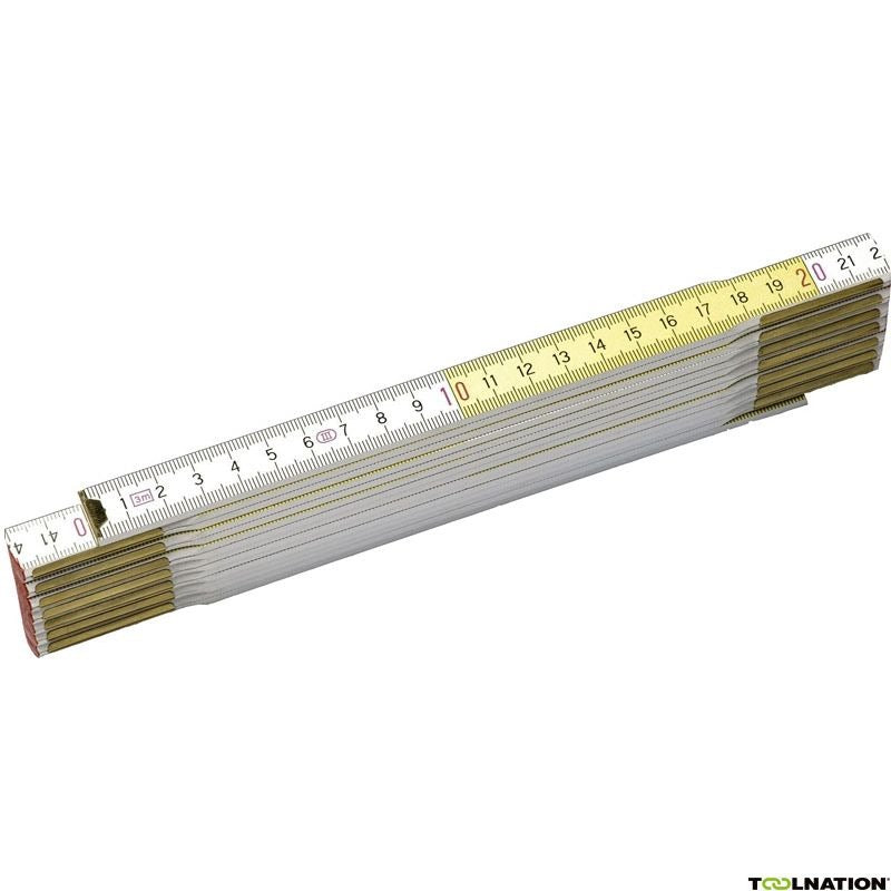 Stanley handgereedschap duimstok geel wit | 2m - 15mm - 0-35-458