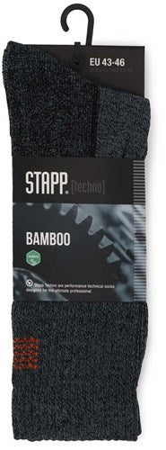 Calcetín Stapp techno bambú 28400 gris oscuro naranja | 6556 gris oscuro naranja | talla 46 - 00.134.007.43
