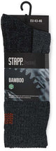Calcetín Stapp techno bambú 28400 gris oscuro naranja | 6556 gris oscuro naranja | talla 50 - 00.134.007.47