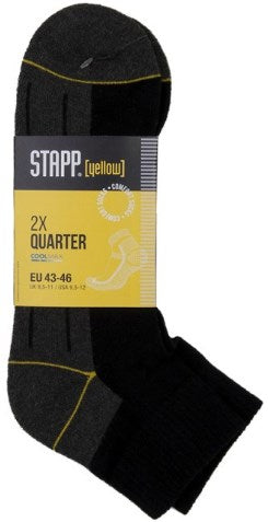 Calcetines Stapp cuartos amarillos 4435 | 699 negro | talla 46 - 38.134.046.43