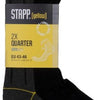 Stapp yellow quarter 2-pack sokken 4435 | 699 zwart | maat 46 - 38.134.046.43