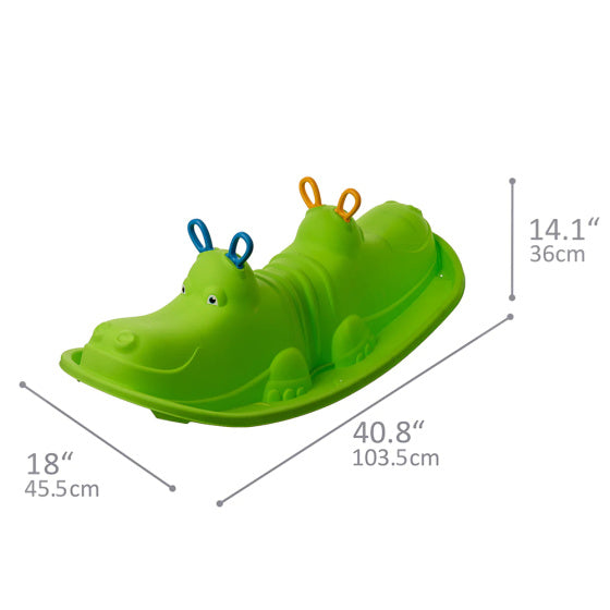 Starplay Hippo Rolwip para 1 a 3 niños 103 cm de verde