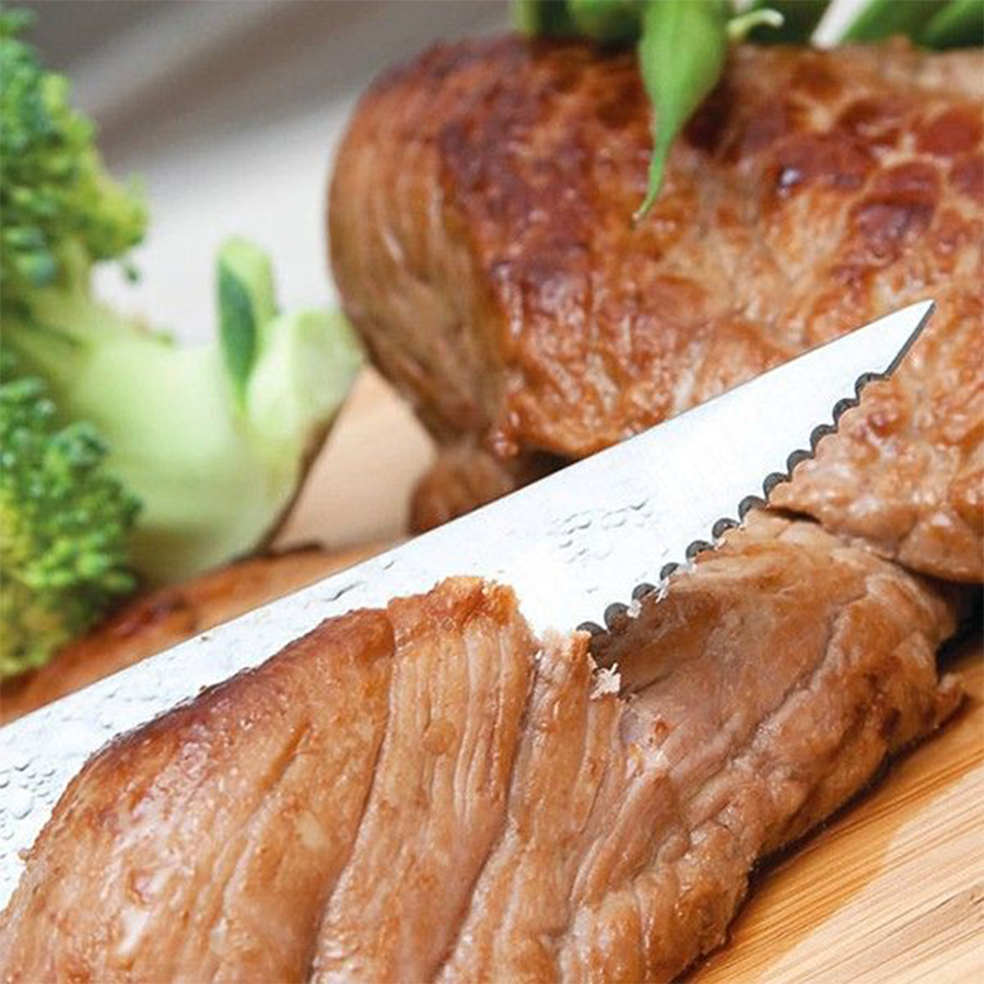 Coltello da bistecca 12 cm in acciaio inox nero