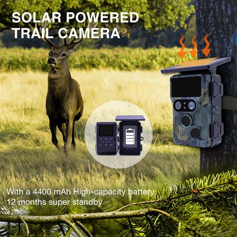 Stealth Gear Nightjar Dual-Cam Solar 4K Wifi Wild Camera
