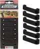 Correa de banco con soportes sigilosos | negro | 6 piezas - bb-pl-blk-6