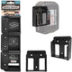 Stealth monta portabatterie per makita 18v | nero | 6 pezzi -bm-mk18-6
