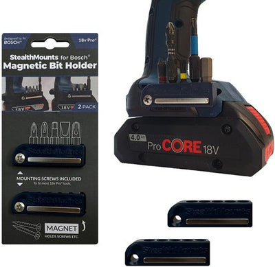 Stealthmounts bithouder voor bosch 18v | blauw | 2 stuks - bh-bo-blu-2