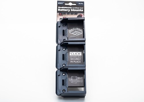 Stealthmounts bm-bo18-blu-6 accuhouder voor bosch 18v pro | blauw | 6-pack - bm-bo18-blu-6
