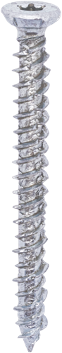 Tornillo para marco de hormigón Steelies Ultimate 7,5x 40 cabeza avellanada T30 acero inoxidable A2 | 100 piezas - m0600750401
