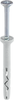 Steelies ultimate impact plug nylon 6x 60 collar avellanado pz2 galvanizado | 50 piezas - kea10600601