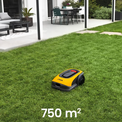 Stiga un rasaerba robotizzato 750 | senza fili con ags | 750 mq | 18 cm| 1x batteria da 2,5 Ah e stazione di ricarica 2 a - 2r7101228 st1