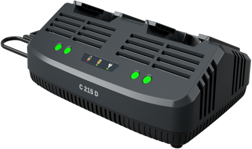 Stiga c 215 d | caricatore doppio per 2 batterie - 271020100 21