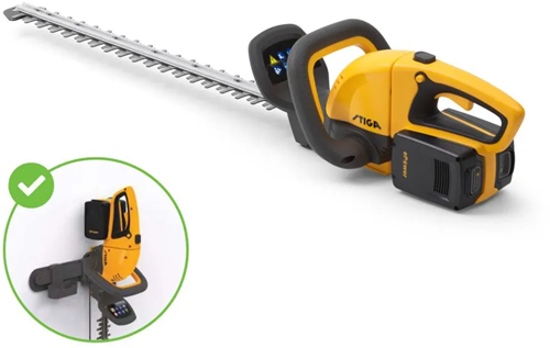 Cortasetos de batería Stiga HT 300e | 3 series | 0,3 kilovatios | escobillas de carbón | 54cm | 30 mm | Giratorio 180° | excluyendo batería y cargador - 273300001 pc1