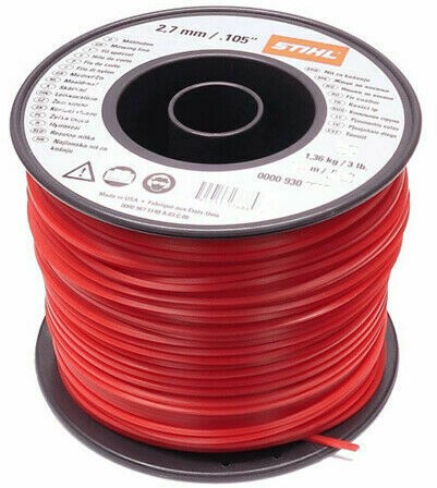 Stihl accessoires stihl maaidraad rond ø 2,7 mm x 347,0 m rood - 9302289 - 00009302289