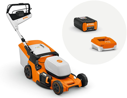 Stihl rma 453.3 pv set accu grasmaaier | incl. 2x 7.2ah ap 300s accu + al301 lader - wa422000010