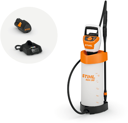 Stihl sga 30 spruzzatore a pressione senza fili | impostare | 5l | incl. 2 batterie asse e 1 caricabatterie - sa090117010