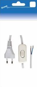 Interruttore bianco Streamline Euro Cord 2 metri 6665200