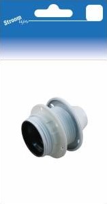 Portalampada Streamline e27 bianco con collare e ghiera 6643002