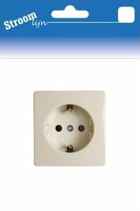 Presa da parete Streamline ra peha crema singola - 6678980