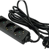 Stroomlijn tcd ra 3-voudig 3 meter snoer zwart - 6672282
