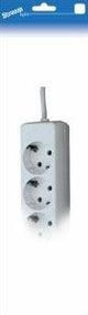 Stroomlijn tcd ra 6-voudig 1,5 meter snoer wit 6672620
