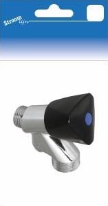 Rubinetto per lavatrice Streamline con manopola nera - 6600280